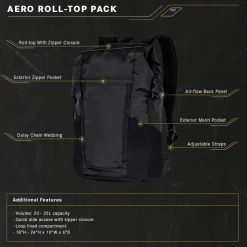 Condor Outdoor Aero Roll-Top Backpack 25L