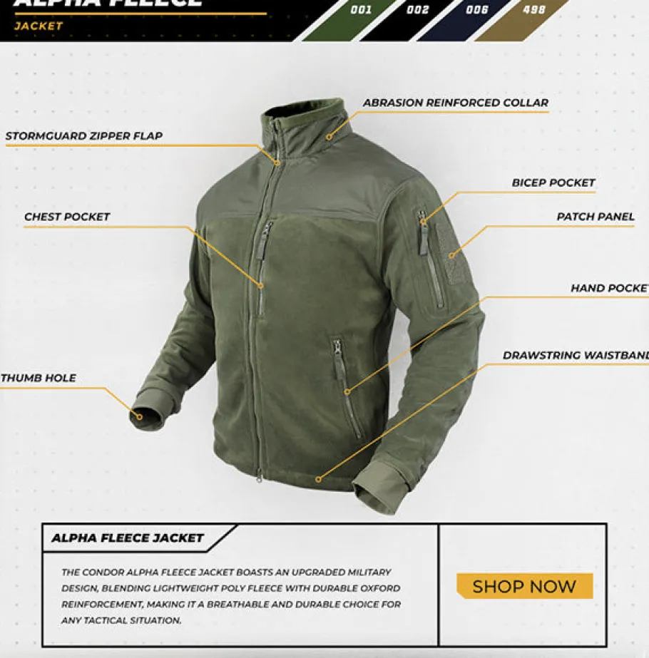 Condor Outdoor Alpha Fleece Jacket