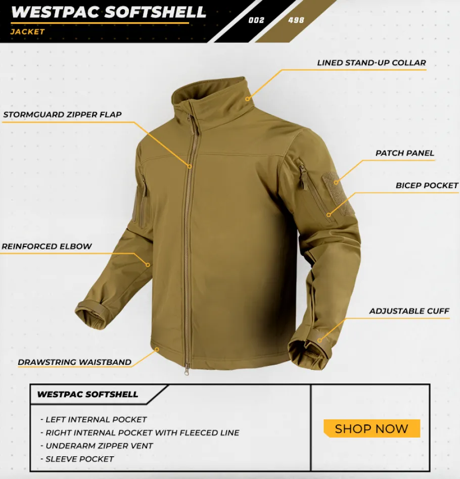 Condor Outdoor Westpac Softshell Jacket